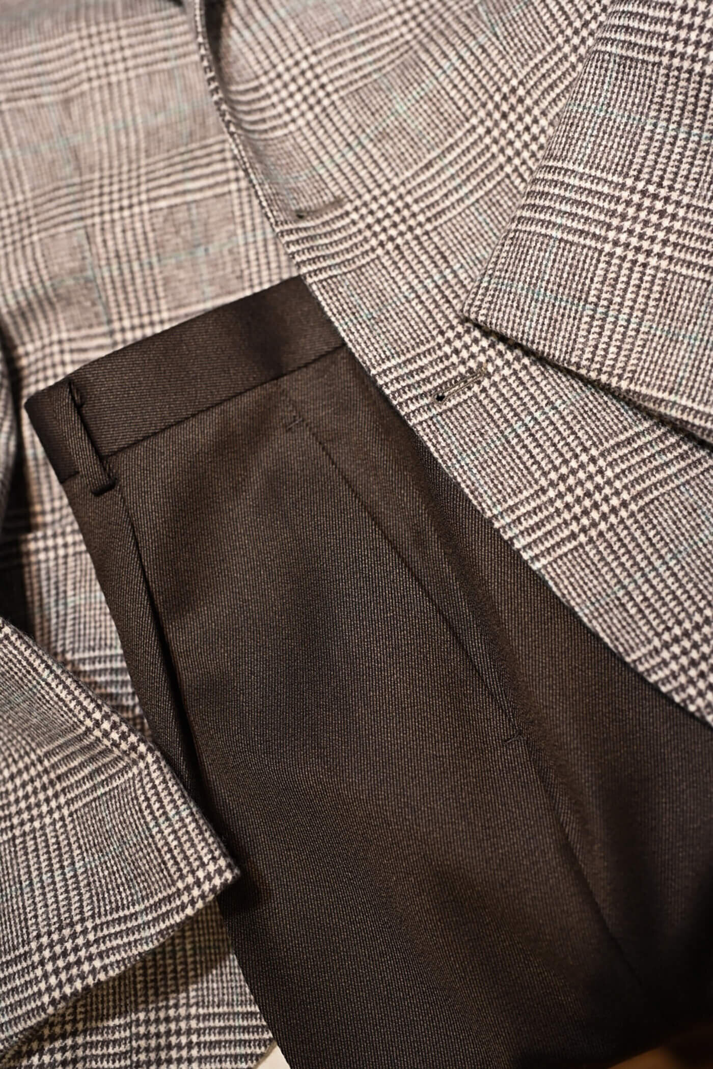 FOX BROTHERS HERITAGE FLANNELのグレンチェックジャケット