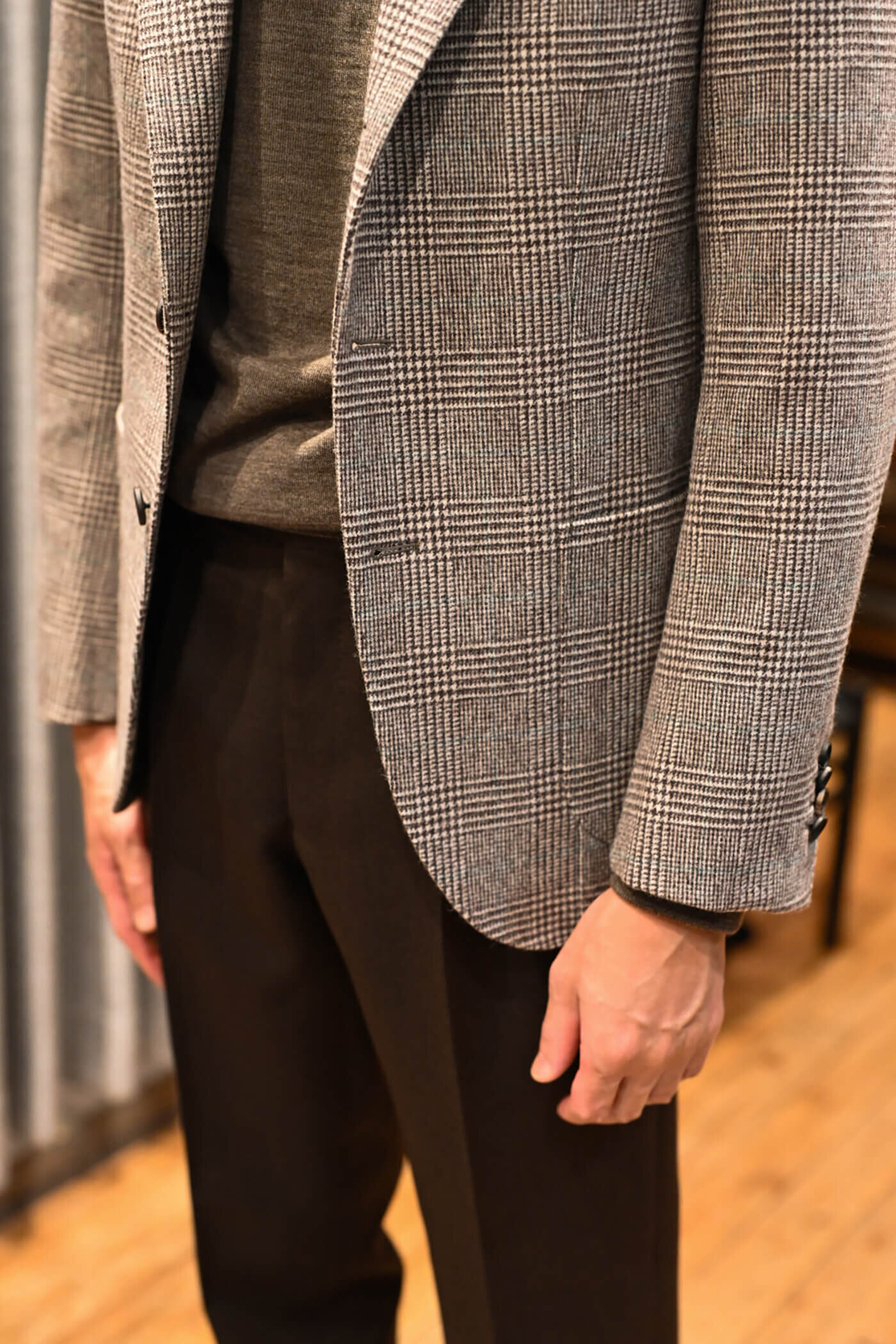 HERITAGE FLANNELジャケットのバックスタイル