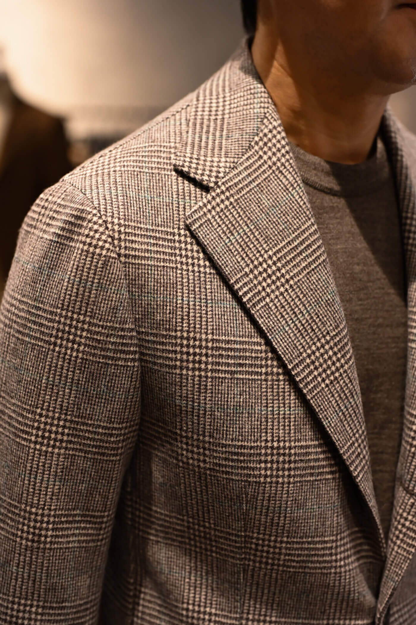 FOX BROTHERS HERITAGE FLANNELジャケットのディテール