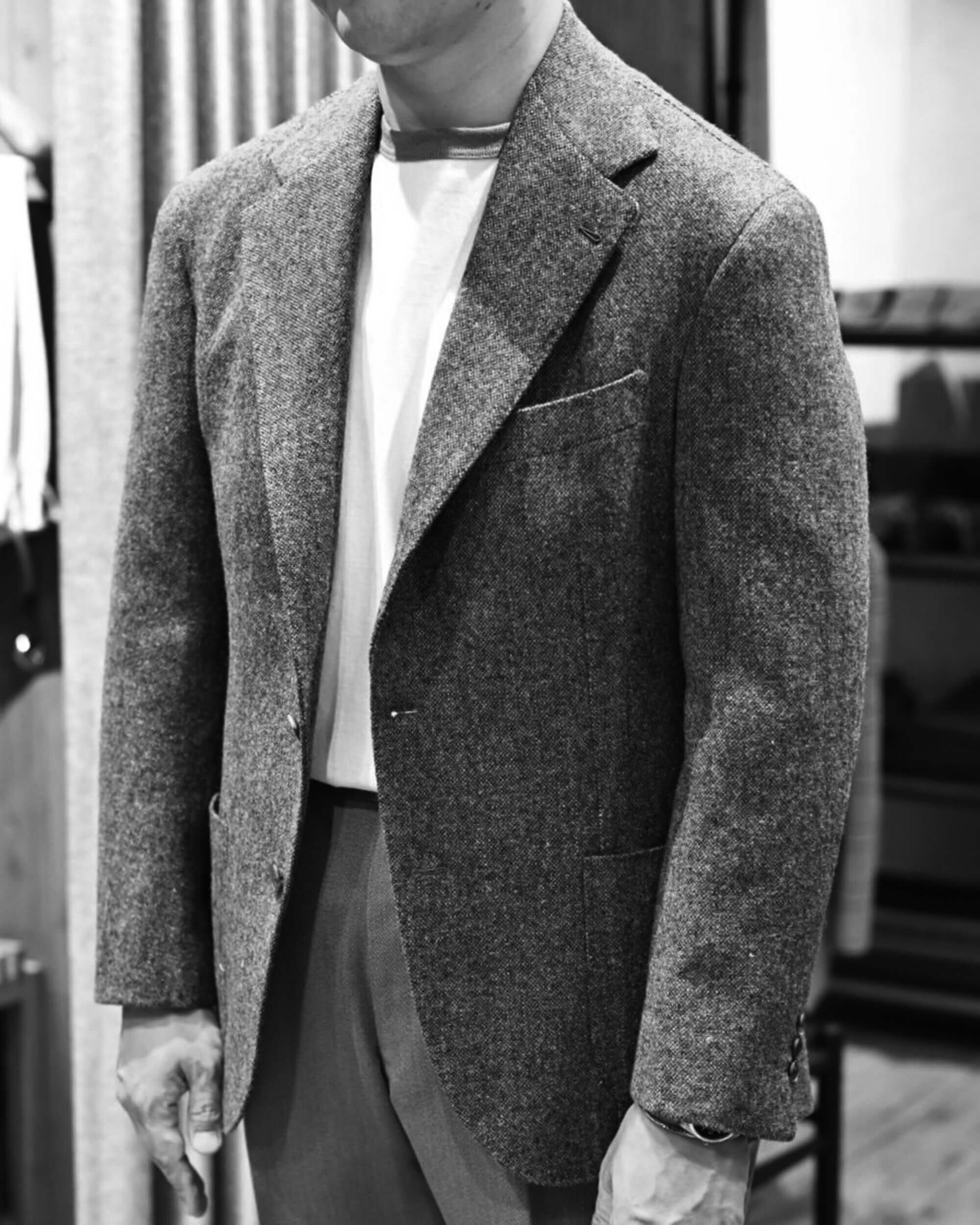 デッドストック"Irish Donegal"と"Covert"で仕立てる英国素材コーディネート