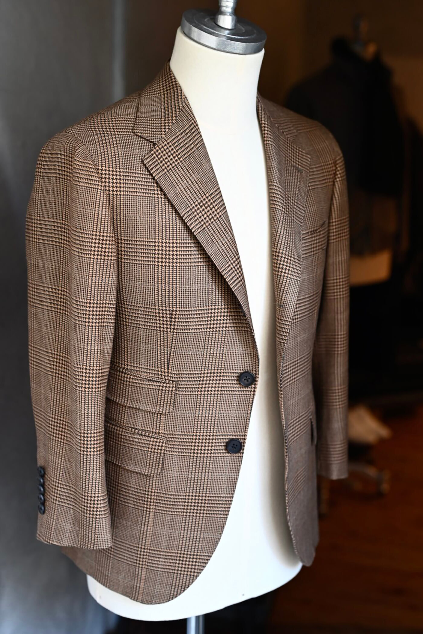 グレンチェックジャケット