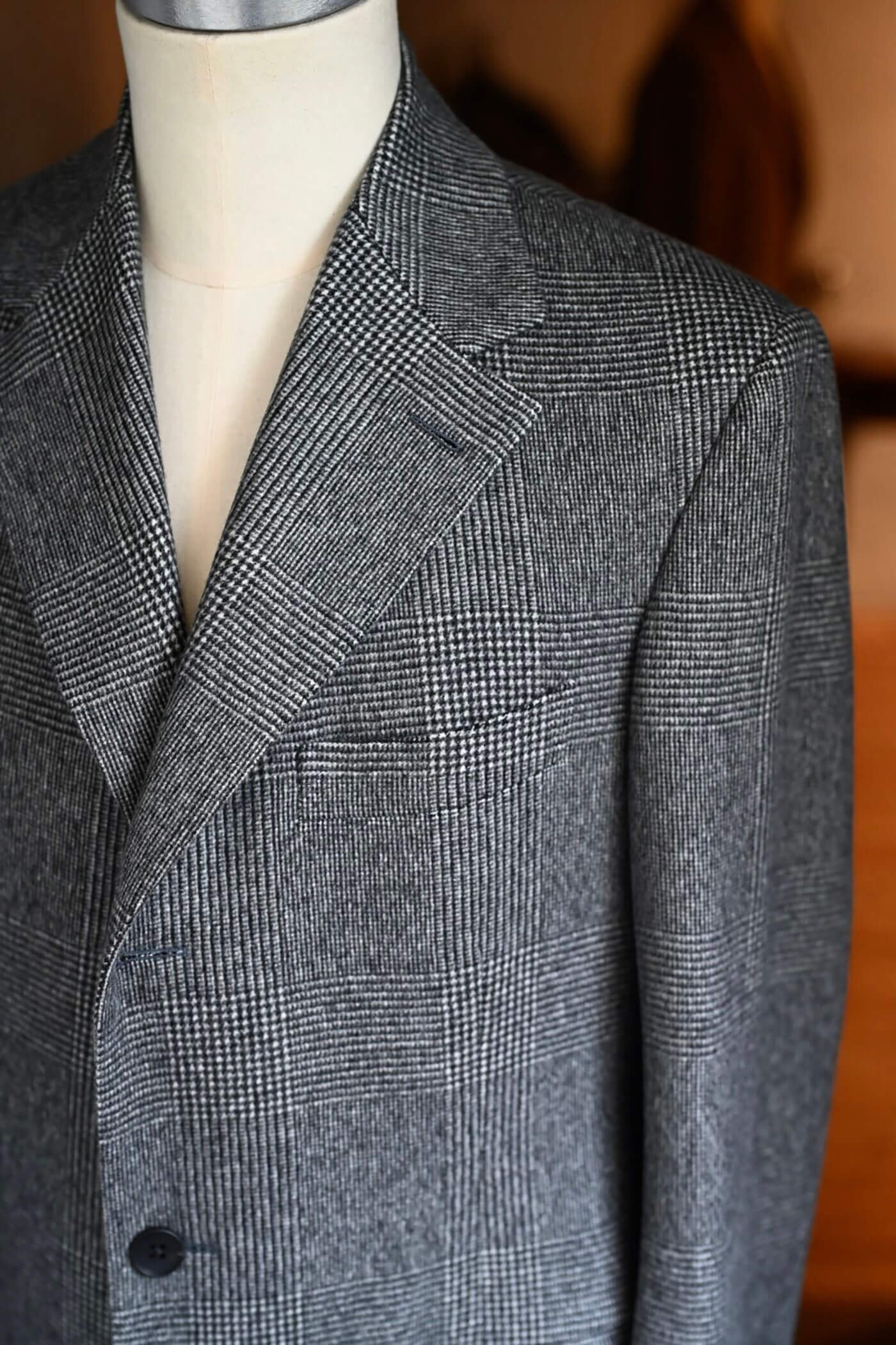 ロロピアーナ グレンチェック カシミヤコート2