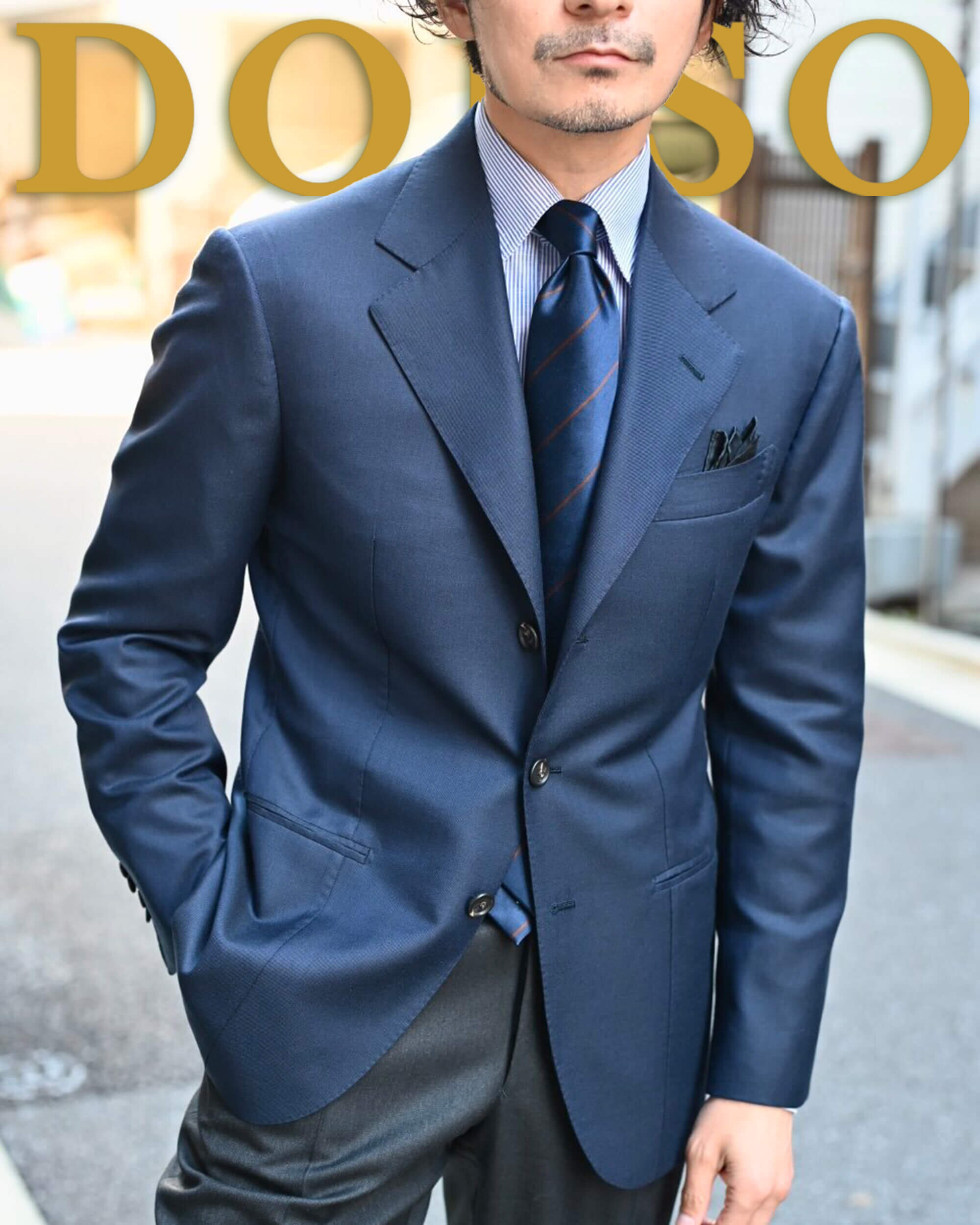 私が選んだPIACENZA "ALASHAN TWILL"で仕立てるネイビージャケット