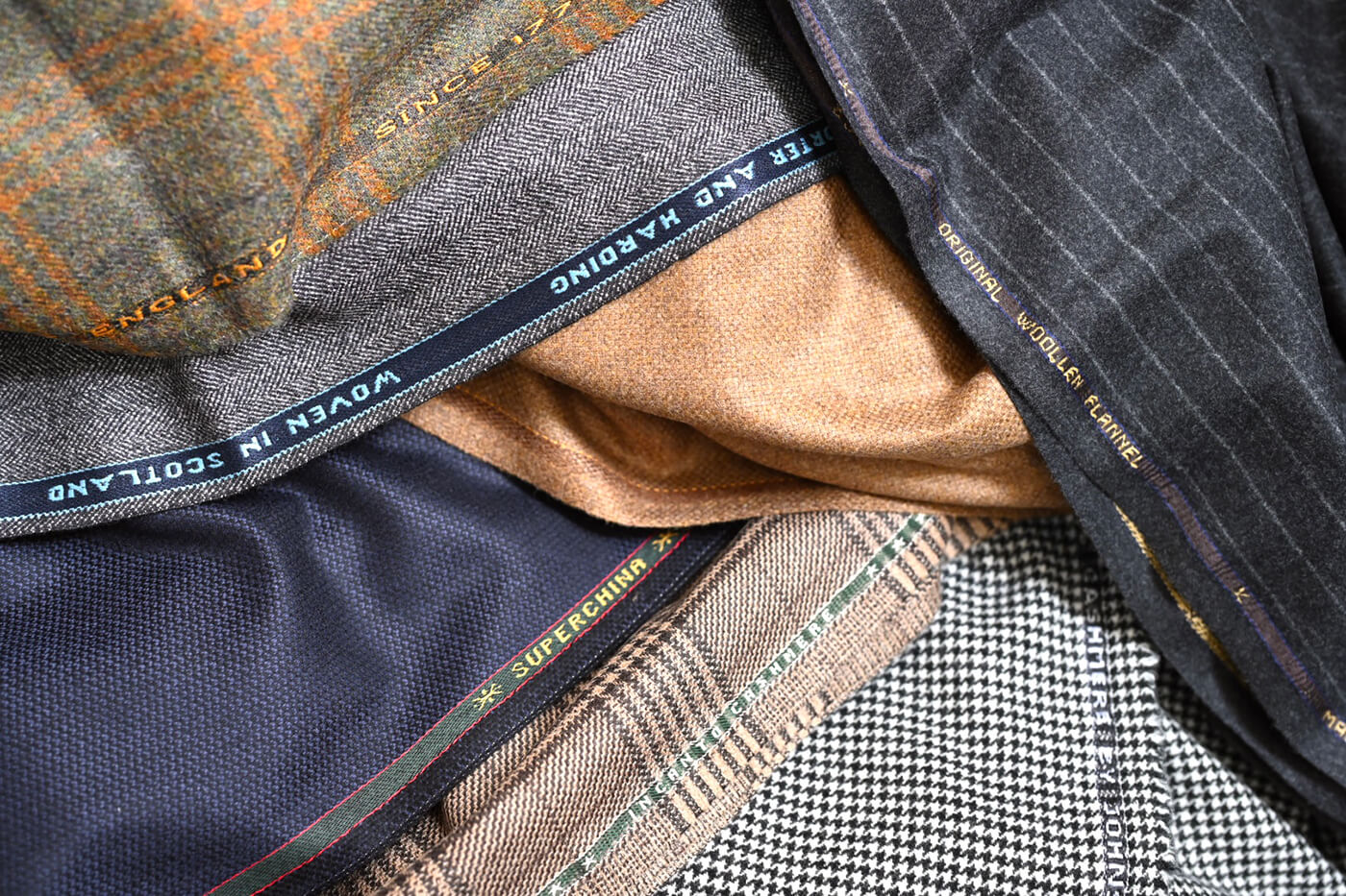 DORSO STOCK COLLECTION　秋冬の生地一覧